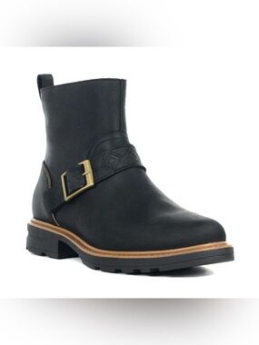 Teva Rowena Waterproof Black Ankle Boots with Buckle Accent